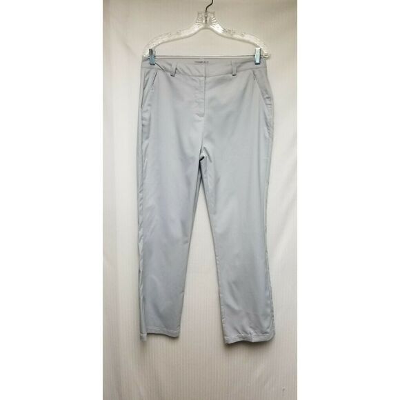 Maggie Lane Women's Flat Front Tech Golf Pants Active Athletic Gray Size 8 - Picture 3 of 5